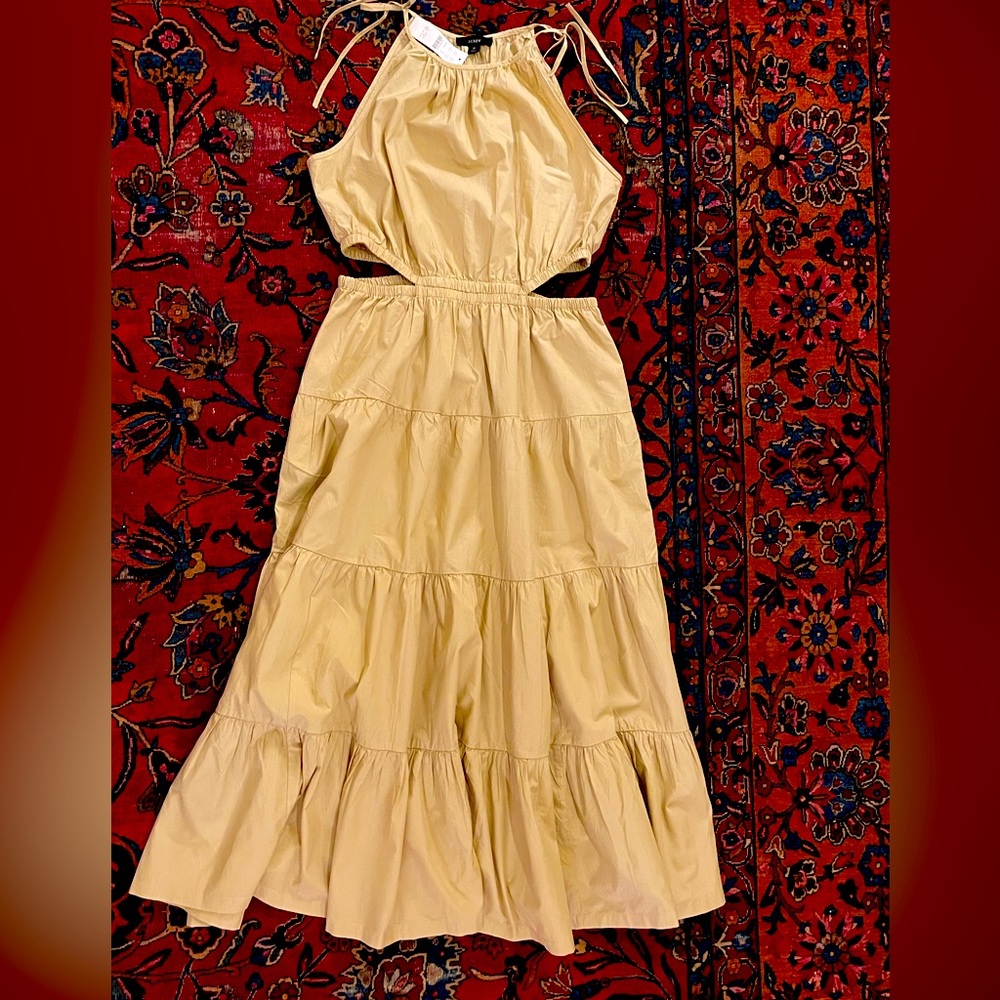 NWT J crew Harbour side cutout dress size M